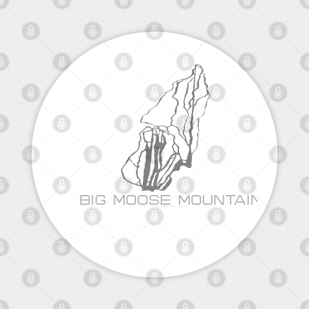 Big Moose Mountain Resort 3D Magnet by Mapsynergy